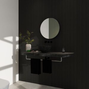 Revestimiento de Pared Interior Flat 3D Black Oak